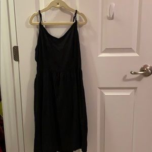 Black H and M Flowy Dress
